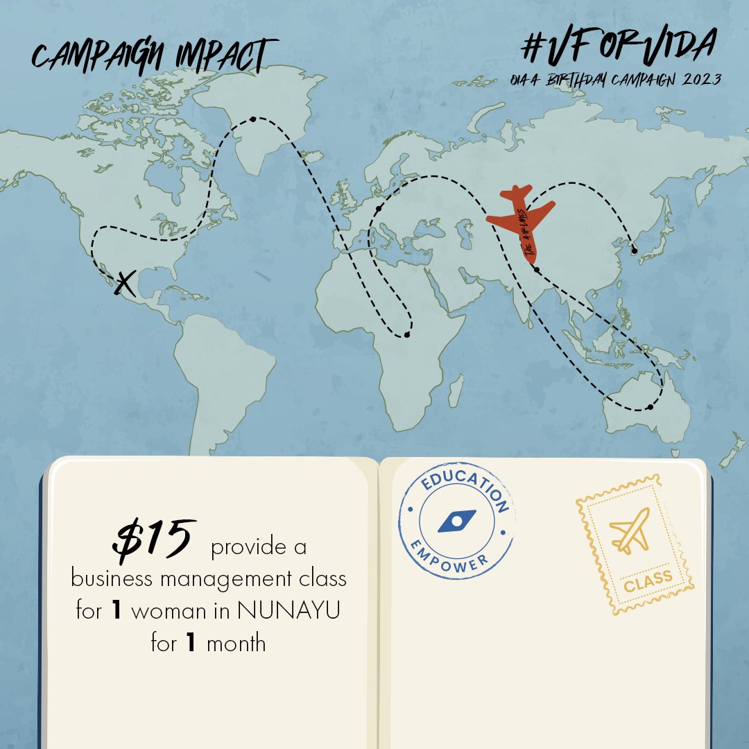 OneInAnARMY's tweet photo. Day 2 of #VforVida is complete and ARMY is just the best 🥰

With over $4,800 raised, today's layover could support 320 women for a month of @elpozodevida's business management classes😲 https://t.co/vg6qSjvGns