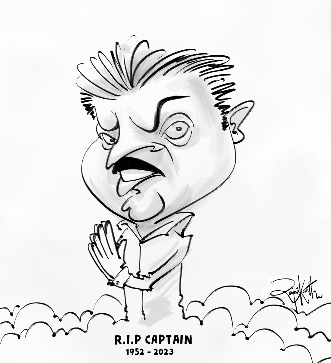 #VijayakanthRIP #Captain #RIPCaptain #DMDK #Editorialcartoons