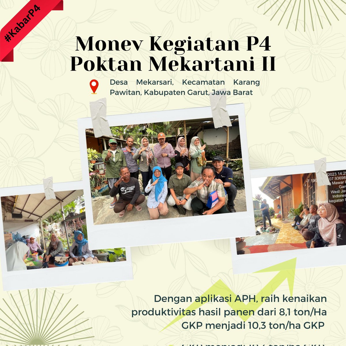 ditlin_tp's tweet photo. SobaTani kali ini Poktan Mekartani II penerima manfaat P4 dapat kunjungan dari Ditlin nih! Poktan yang berlokasi di desa Mekarsari, Kecamatan Karang Pawitan, Kabupaten Garut, Jawa Barat ini telah merasakan sendiri hasil dari penggunaan APH. https://t.co/TAPqXc59ee