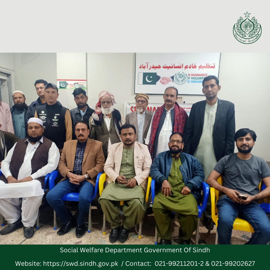 Swdsindh's tweet photo. On 27-12-23,  we embarked on a mission directed by CM Sindh and Social Welfare Department. At Tanzeem Khadim insanit office,  In a collaboration with NGOs, media, and community leaders to raise awareness against leaving special children at Dargahs.

#sindhcares https://t.co/PtohqsRcP6