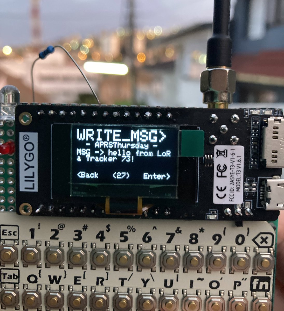 Now #LoRa #APRS Firmware has #APRSThursday in Messages (works with or without keyboard)
github.com/richonguzman/L…
<a href="/lilygo9/">LILYGO</a> #ttgo <a href="/M5Stack/">M5Stack</a>