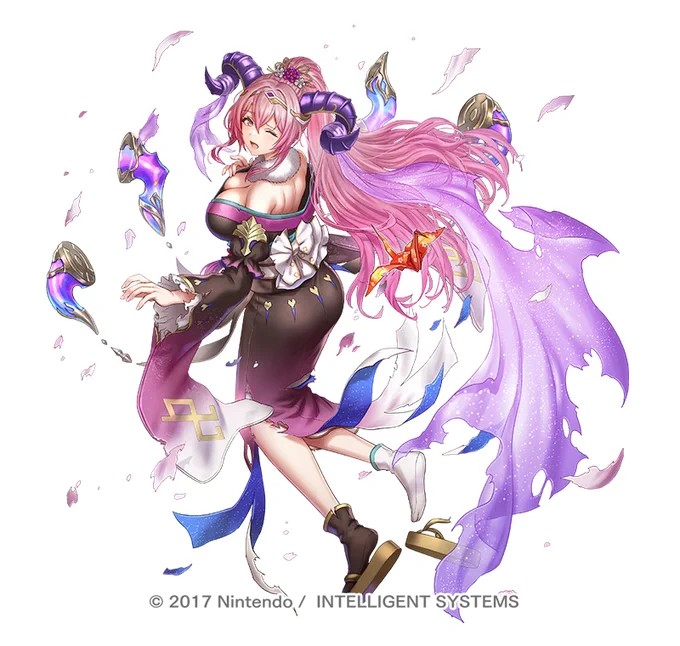 『ファイアーエムブレム ヒーローズ』にて 超英雄「寄り添う新年 ネルトゥス」のイラストを担当させていただきました。1/1実装予定です。よろしくおねがいします!  I drew Special Hero, "Nerþ New-Year Doter" for Fire Emblem Heroes!  #FEヒーローズ #FEHeroes