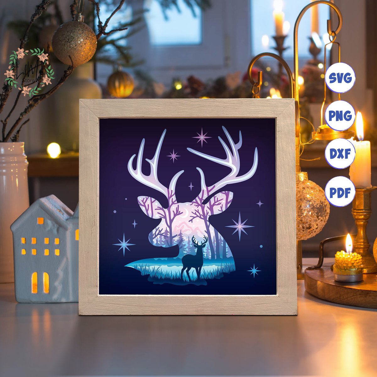 LilMeStores's tweet photo. Excited to share the latest addition to my #etsy shop: Deer 3D shadow box svg, Deer paper cut light box, 3D Deer shadow box, layered cardstock svg, cricut files https://t.co/WU8Pe3wfze #cardmakingstationery #3ddeersvg #deershadowbox #deerlightbox #deerpapercut #lightshadowbox https://t.co/sQGTYVYXuH