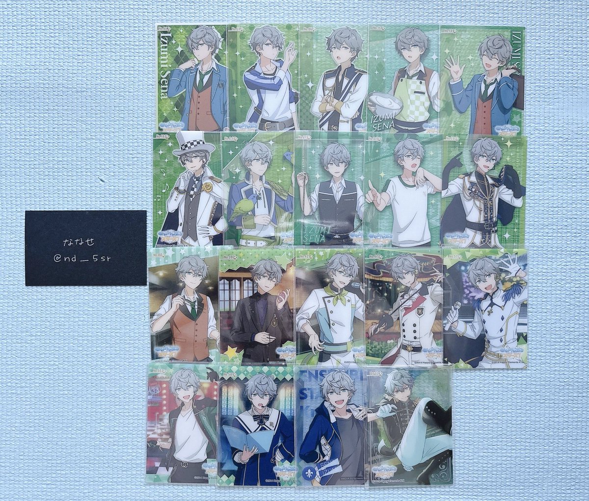 nd___5sr's tweet photo. 〖 譲渡 〗あんスタ クリアカード クリカ 全種 N

譲￤瀬名泉

求￤￥2,000(送料込)

1弾〜12弾、練習着の各1枚セットです。
おまけでSP03もお付けします。

お気軽にお声掛けください☺︎

#ななせのenstお取引 https://t.co/DJZn8WZLGr
