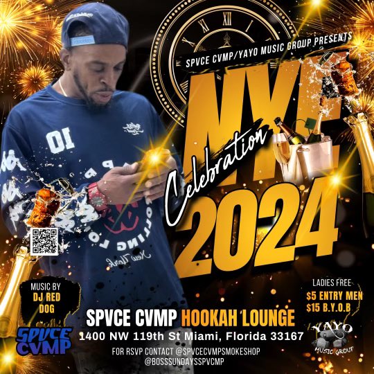 DIRTYB305's tweet image. The Biggest New Years Eve Bash Pop Out And Support
1400 nw 119th Street Miami,Fl.
Ladies Free All Night
Men Pwussy Pound $5
$15 BYOB
Bring In The New Year With Us Over At Spvce Camp 
And Follow On IG
Spvcecvmpsmokeshop
bosssundaysspvcmp
#Miami #NewYearsEveBash