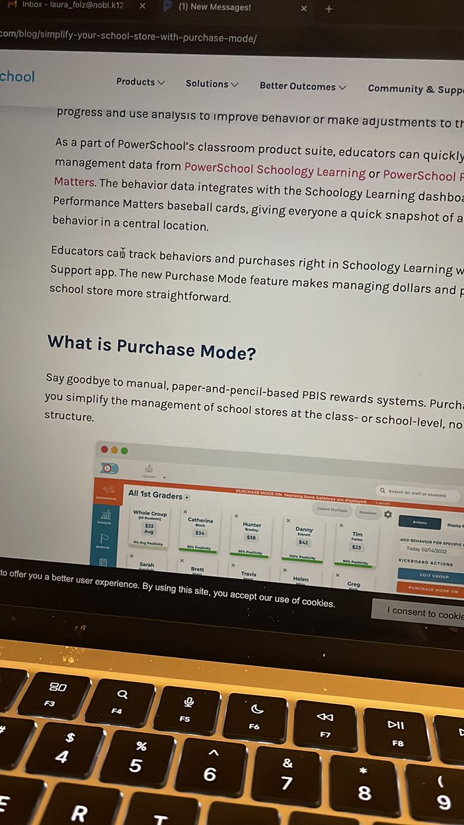 I also went down the hole of digital PBIS rewards - did you know that PowerSchool offers this? Is this something that we could do with Miller Merits?