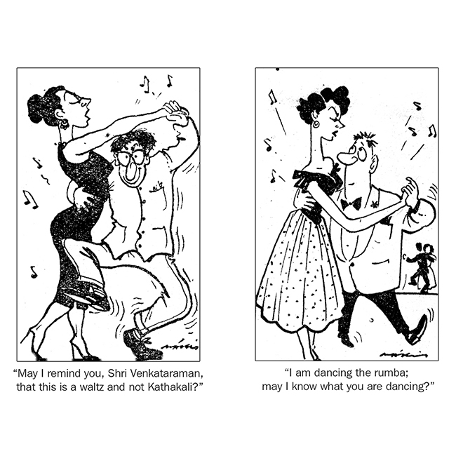 This week, we begin a series on ‘Dance’. My selection begins with 2 pocket cartoons. Have a great weekend. ••• #mariodemiranda #goancartoonist #goanlegend #illustrations #goa #shoponline #giftingoptions #mariogallery #weeklycartoons #instagram