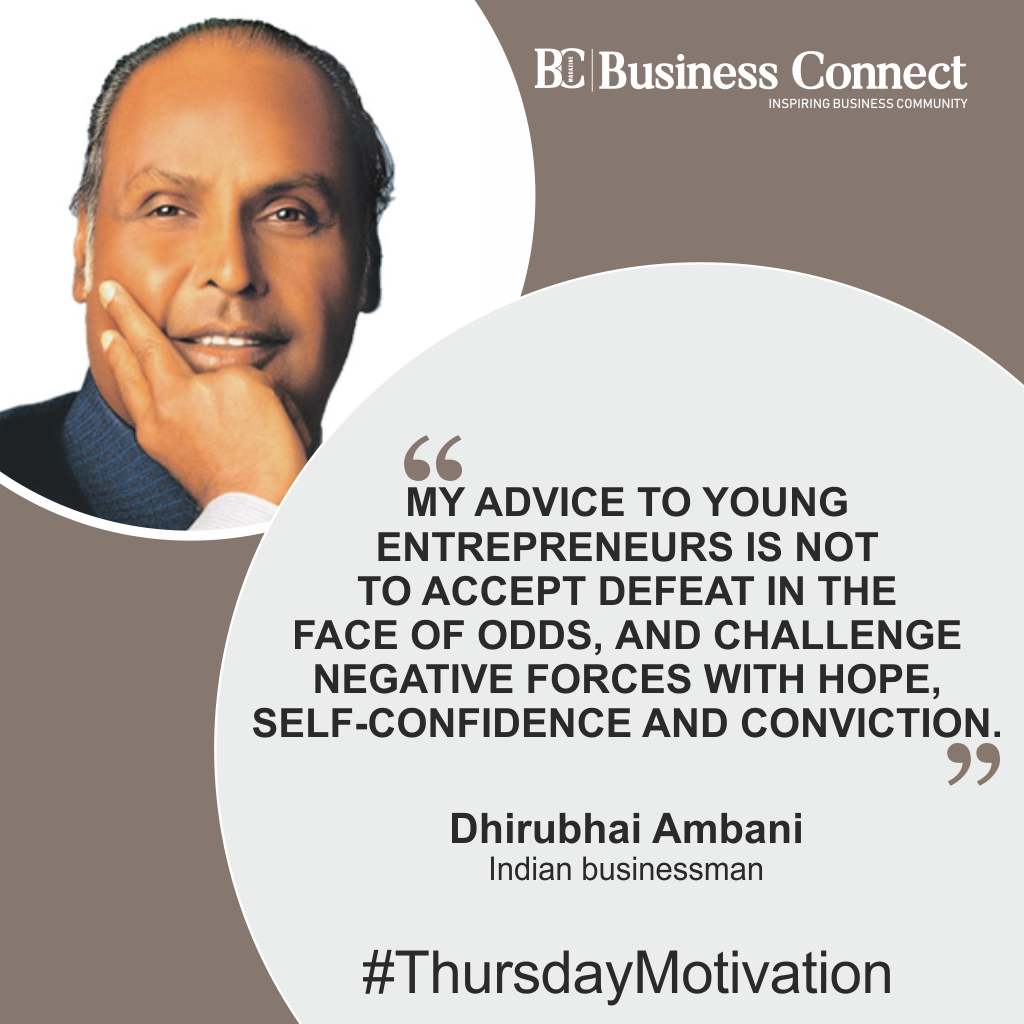 'My advice to young entrepreneurs is not to accept defeat in the face of odds, and challenge negative forces with hope, self-confidence and conviction.'-Dhirubhai Ambani

#dhirubhaiambani #reliancefounder #businessmogul #industrialist #entrepreneurship #indianbusinessicon