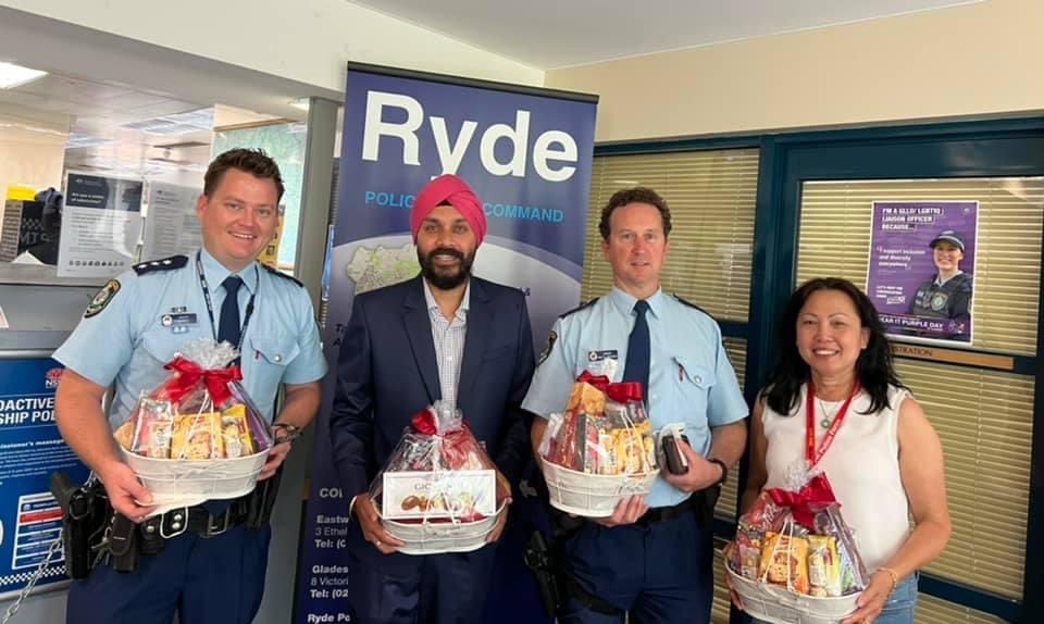 <a href="/Aisecsinc/">AISECS</a> proudly presented Christmas gift hampers to our amazing frontline workers NSW Police Force 👮🏼‍♂️ who provide constant support and assistance to women suffering #domesticviolence. 
Thank you team. We are so grateful for your ongoing service. 

#Christmas 🎄 <a href="/Gurnamcricket/">Gurnam Singh</a>
