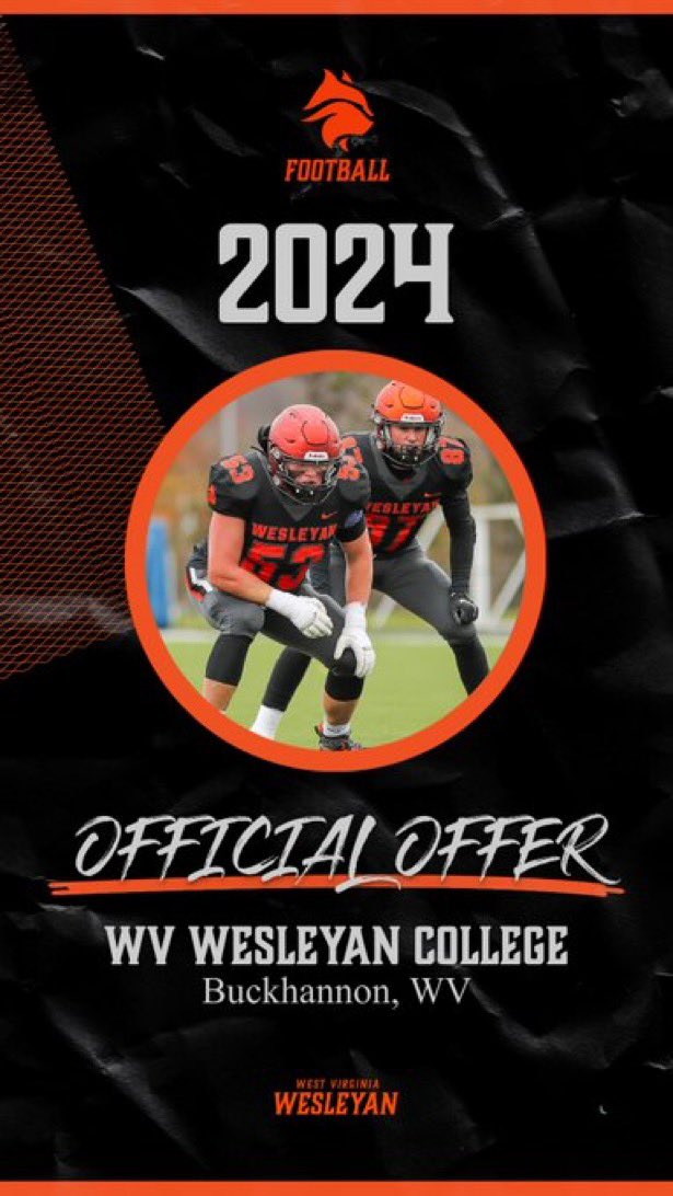 After a great conversation with <a href="/Martind_Gator/">Dwayne Martin</a> I’m blessed to receive a D2 Offer to West  Virginia Wesleyan University 🟠⚫️ 
<a href="/ARCBeaverBall/">American River College Football</a> 
<a href="/Coach_Ohout/">Coach O</a>