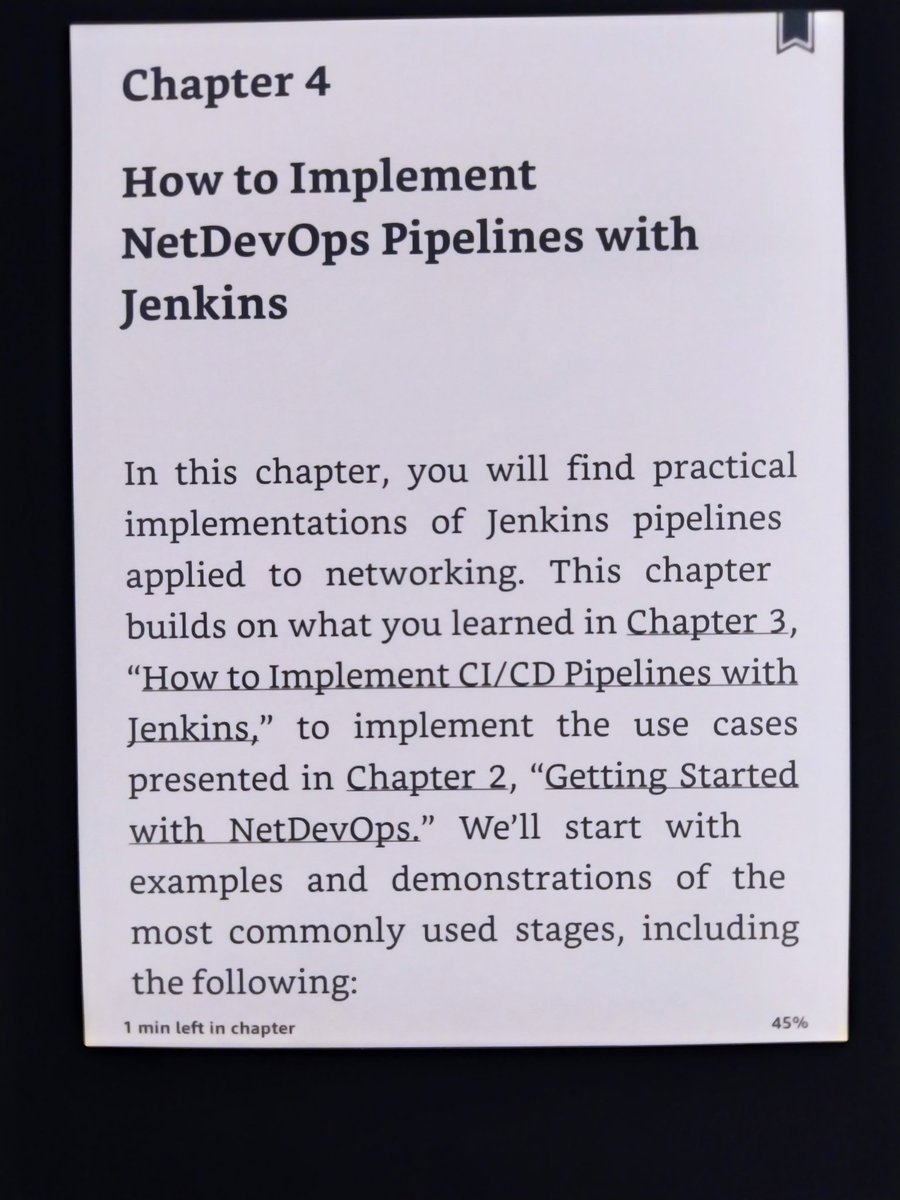 andersonmavi30's tweet image. This chapter looks very interesting and fun. #netdevops #devnet #linux #networkautomation #sdn #programmability ๐๐ค๐๐คโค๏ธโ๐ผ๐จ๐ปโ๐ปโ๏ธ๐๐ง๐ณ๐๐ฎ๐น๏ธ๐ก๐จ๐ด