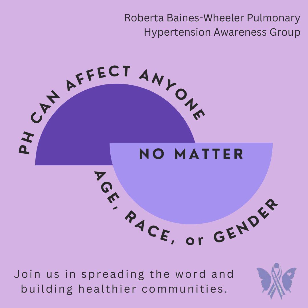 kybleadership's tweet photo. Remember, anyone can be affected by pulmonary hypertension. No matter how old or young, gender, or race!
Check out our other posts to learn about the symptoms and causes of PH!
#rbwphgroup #FightPH #rbwphawareness #pulmonaryhypertension https://t.co/JMqhOzYG02