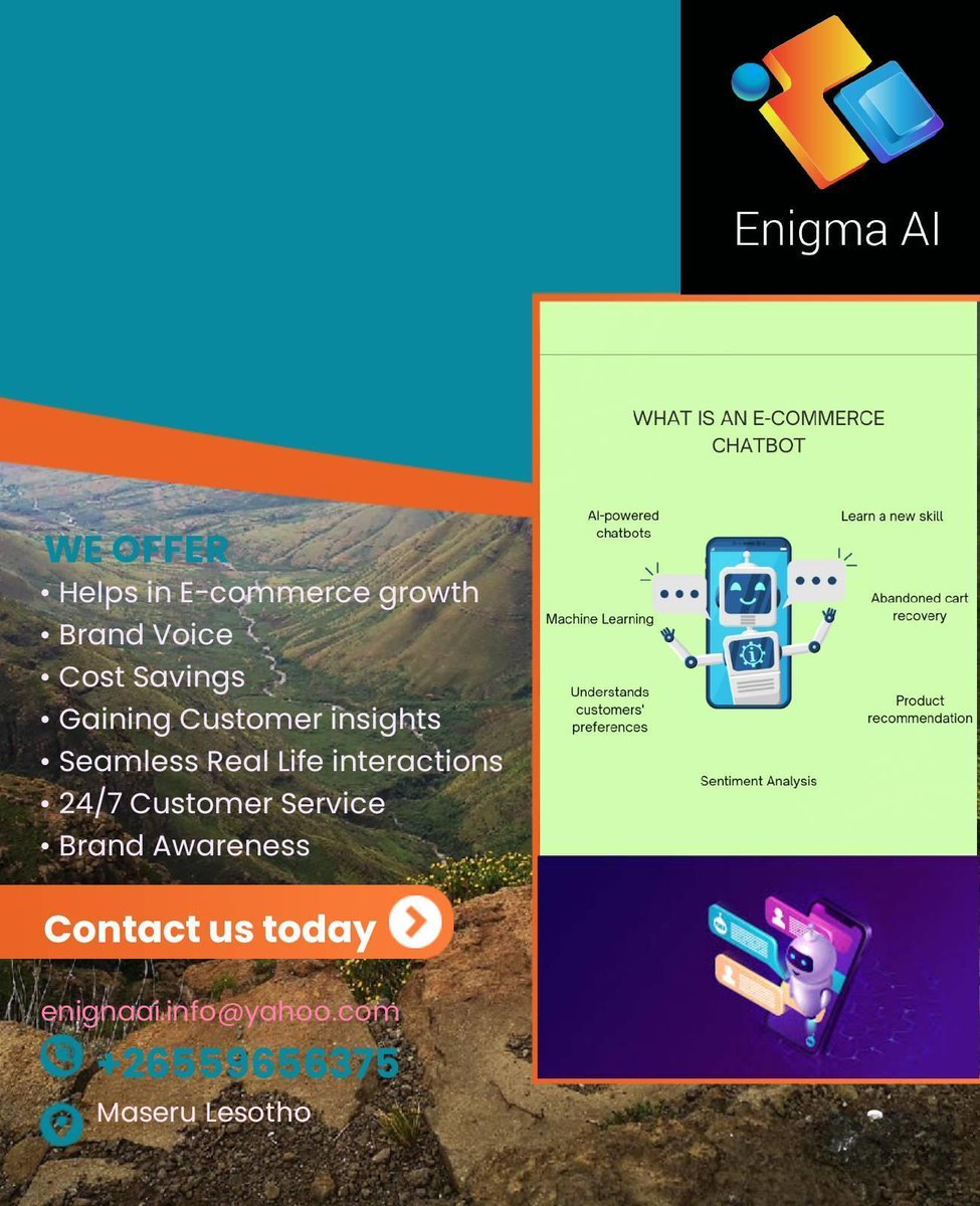 ChrishuzzayM's tweet image. 🛍 Elevate your shopping experience with our E-commerce Chatbot! 🚀 Instant product info, personalized recommendations, and seamless order tracking. 📦 Shop smart, shop with us! 💬 #SmartShopping #EcommerceAssistance #ChatbotSolutions #Lstwitter