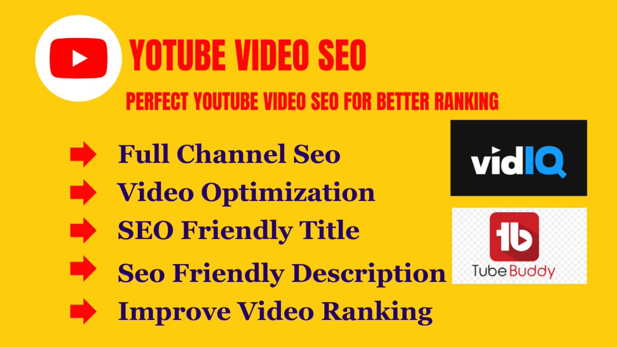 I will do best YouTube video SEO for organic ranking.
If you are looking for the best YT video SEO expert  then you have come to the right place .
Order Here:shorturl.at/mrOPR
#DigitalMarketing #digitalmarketingagency #youtubevideoseo #youtubechannel