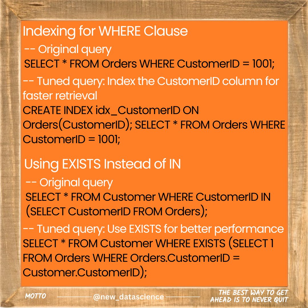 newdatadiary's tweet image. Follow @new_datascience for everyday learning! #SQL #Dataanalytics #Datascience #database #python #math #machinelearning