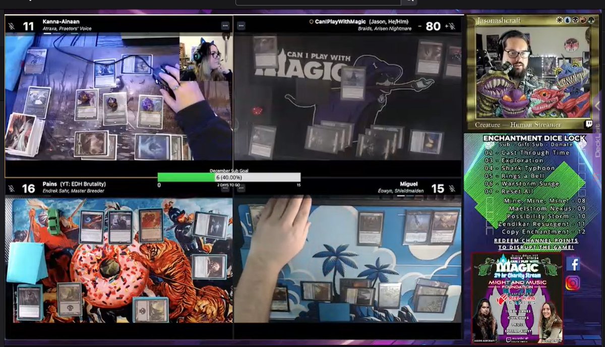 nerdgeargaming's tweet photo. I had a great time playing some Spelltable EDH tonight! Thanks @CanIPlayWMagic for hosting the game. Check them out for weekly EDH games on twitch. 

 #mtg #mtgaddicts #mtgcommunity #mtgcommander #mtglife  #magicthegathering #mtgedh #mtgcollection https://t.co/tYCoVJXVIZ