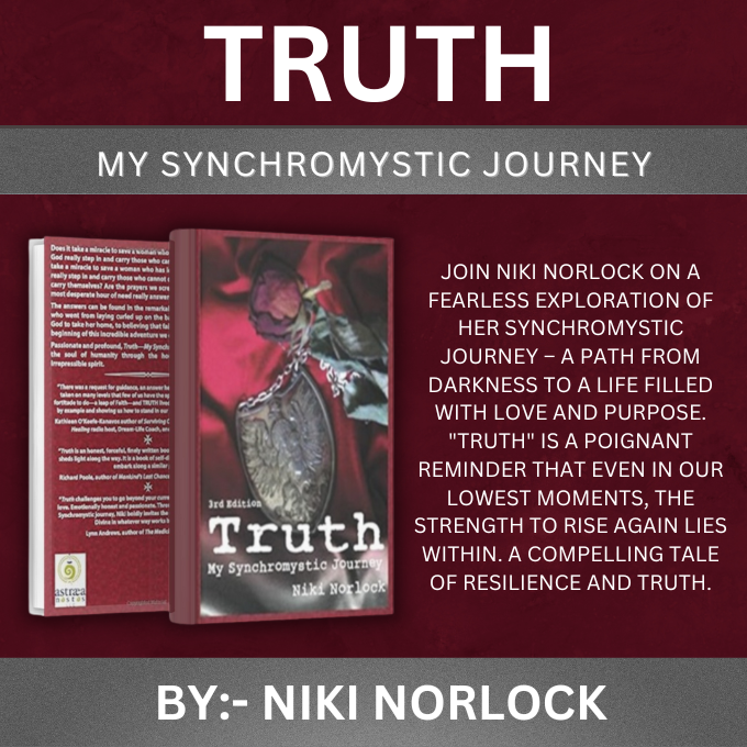 BookKnocks's tweet photo. Journey through the mystical corridors of 'Truth: My Synchromystic Journey,' where synchronicities serve as signposts on the path to self-realization and enlightenment. #Spiritualism #EnlightenedPath #JourneyOfTruth @feenxrising https://t.co/EcFH7KYGi1 https://t.co/AdMMoQq6OT
