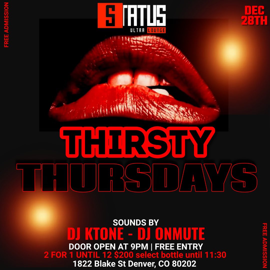 Thursday night we are at Status. Myself and DJ OnMute. Free admission. Meet me there!