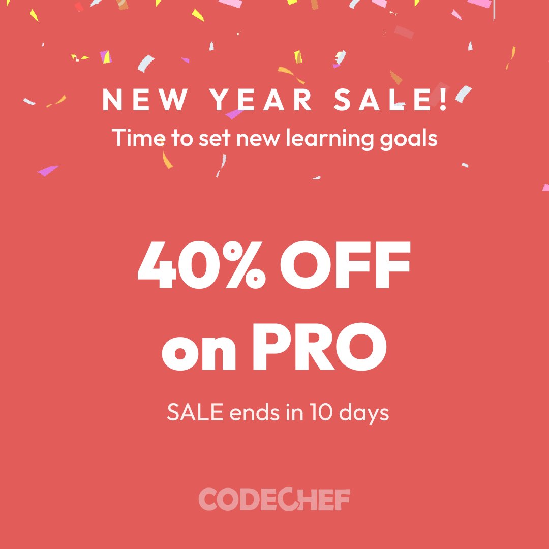 Commit to a year full of learning. Get access to Courses and curated practice problems at the best price!