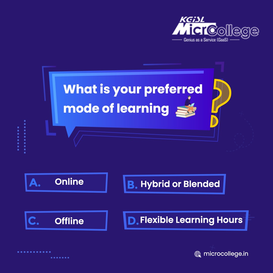 MicroCollegeOfl's tweet photo. Our favourite is "Blended" or "Hybrid" learning that mixes instructor-led classroom training with online content. 
What's yours? Comment below👇🏻

#InnovativeLearning #DigitalClassroom #FutureOfLearning #EducationalEvolution #KGiSLMicroCollege https://t.co/PEGj7sLN0J