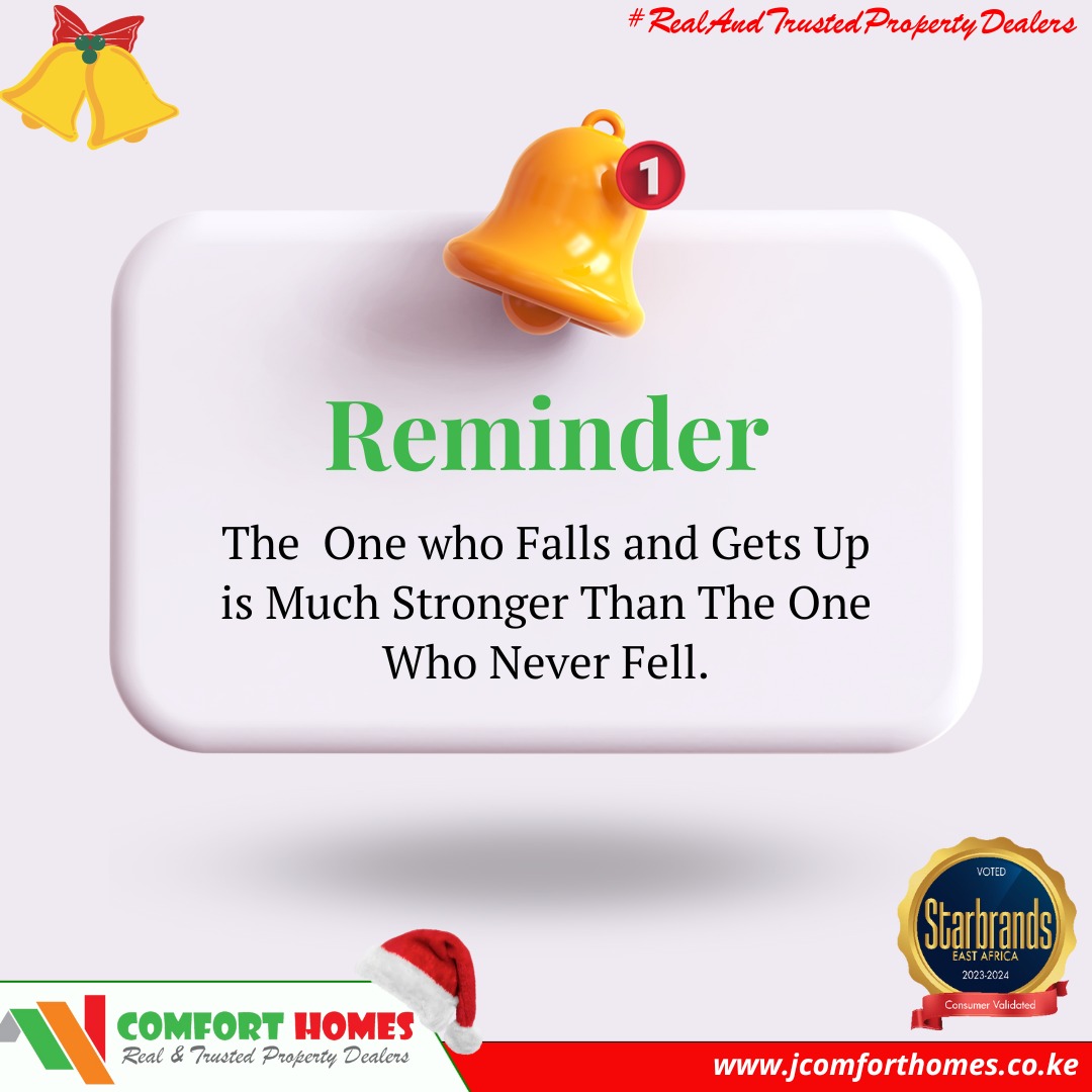 ComfortHomeske's tweet photo. Learn to always take on things you have never done before. Growth and comfort do not coexist.
#SherehekeaKrisiNaComfortHomes
#ComfortHomesDelivers
#ShambaForAll
#ComfortHomes
#Krisimoods
#Funnyvideos https://t.co/4Gw5dItjkE