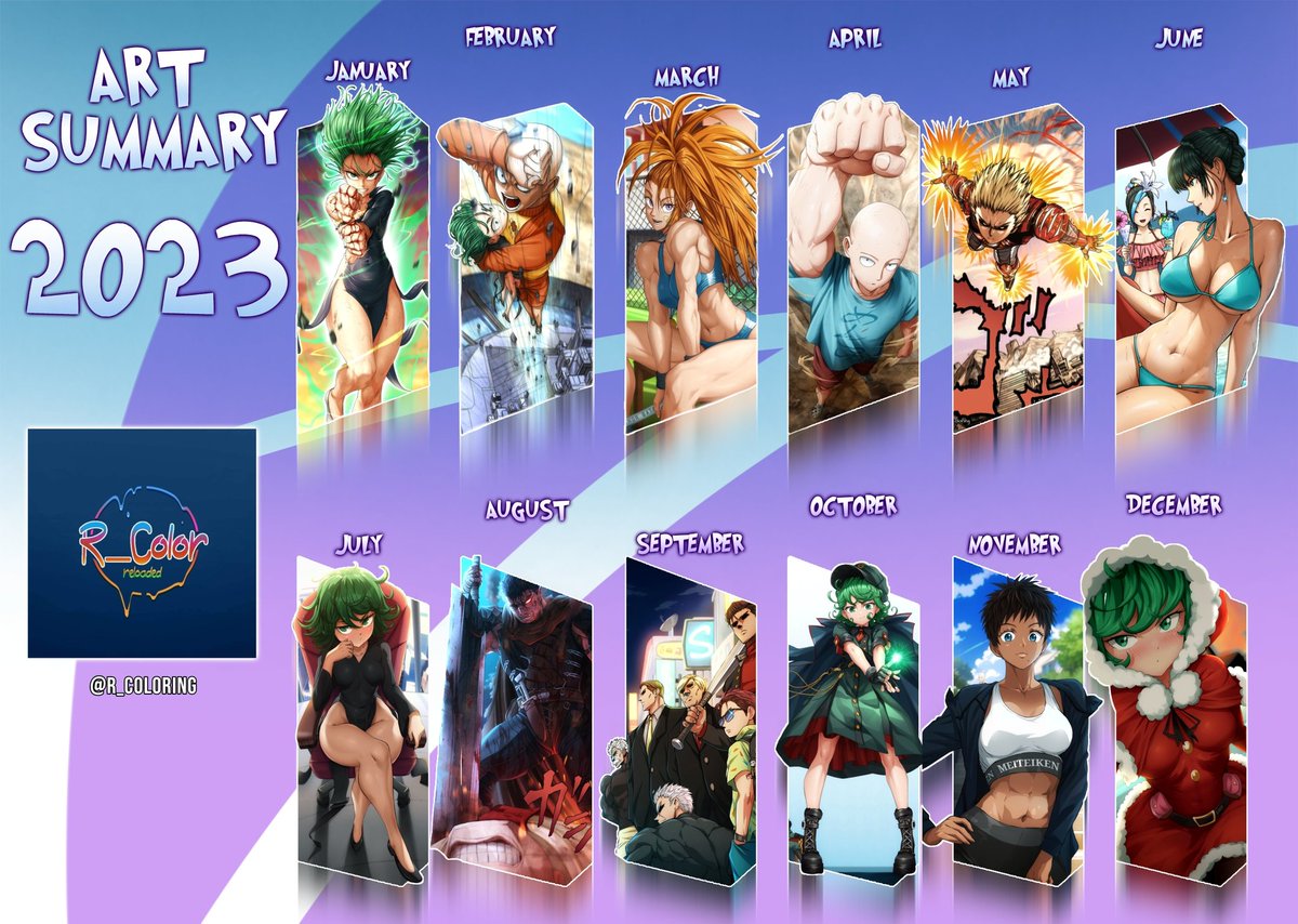 A great year full of color, I have to thank all of you for all the support you gave me. Thank you very much and happy new year #ワンパンマン