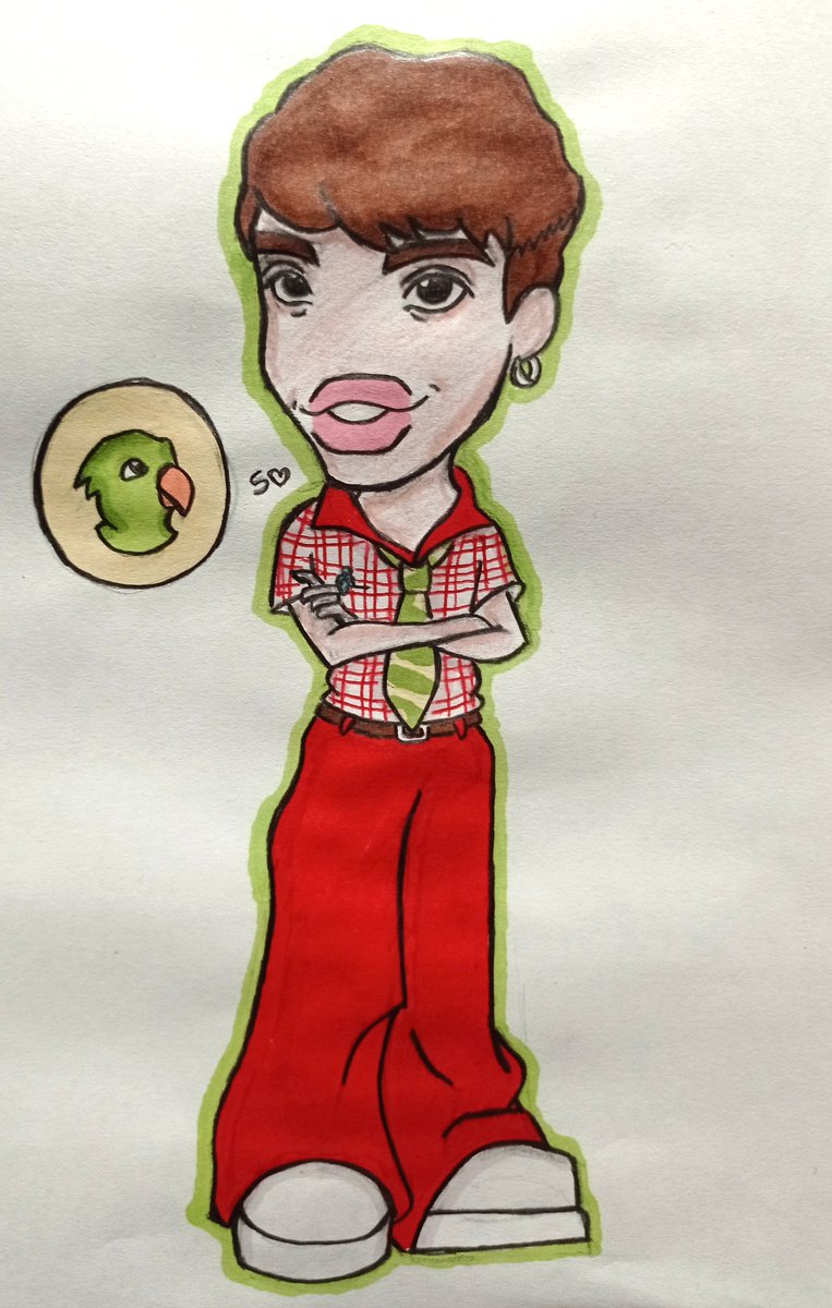 Silverwing_21's tweet photo. Peaceful Parrot 💚🦜
Tarde pero siguiente en la colección estilo Bratz tenemos a @Robleis01 . Su nombre (Loro tranquilo) viene de una de sus canciones y de que siento que es una persona muy chill :]
Espero les guste <3 https://t.co/JNdUhWTUKl