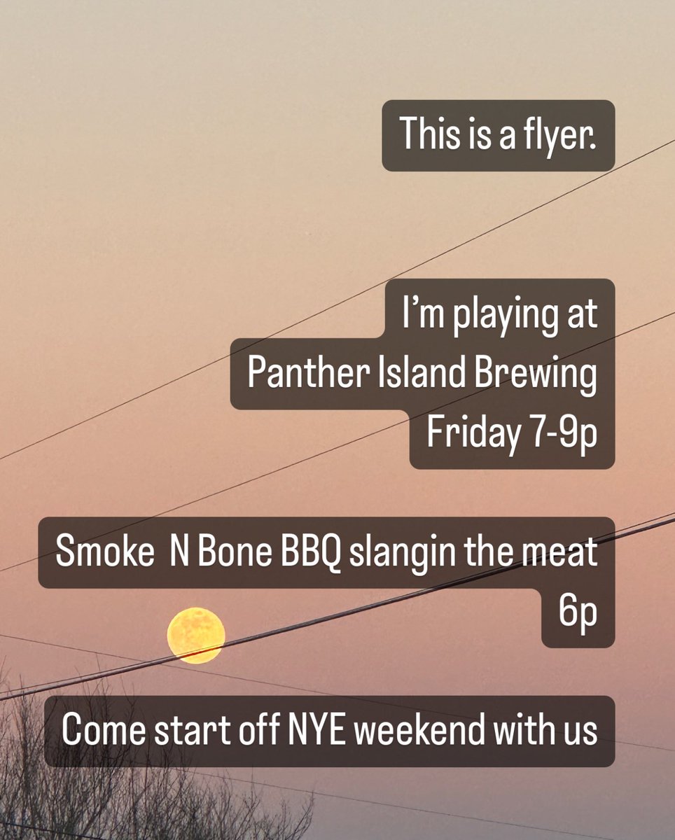Extremely feeling the post Christmas, Pre New Year Lazy 
I hope you love my flyer 
Come hang Friday 
<a href="/PantherBrewing/">Panther Island Brewing</a> 
<a href="/hearfortworth/">Hear Fort Worth</a>