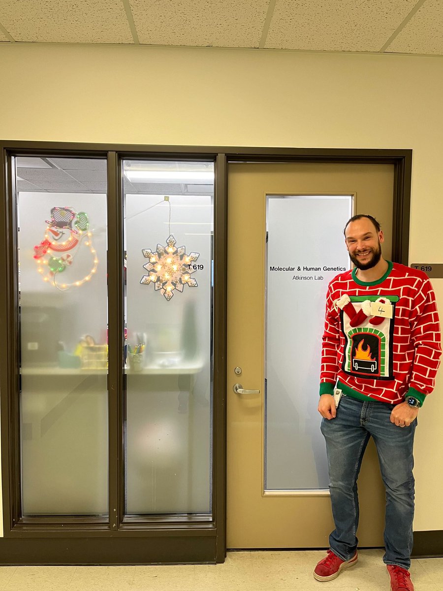 It’s looking to be a very festive holiday season in the Atkinson lab!