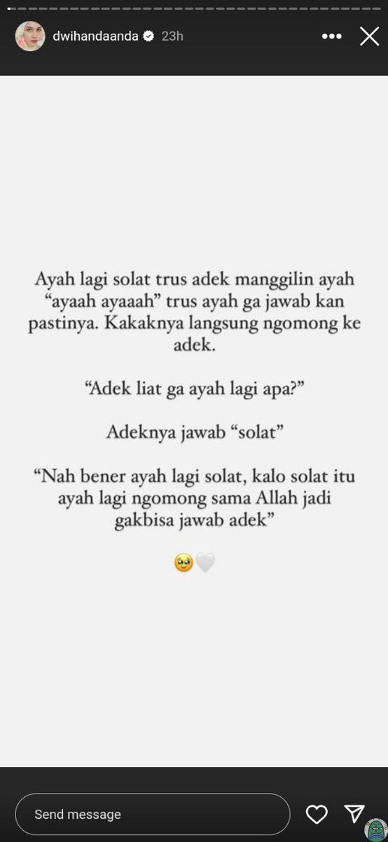 gais lihat deh, anak umur 5 tahun udah punya pemikiran kayak gini. hebat banget 🥺 💚