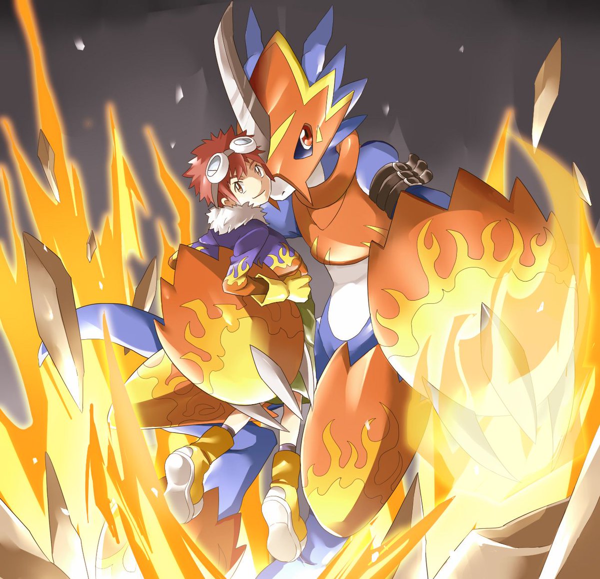 FireForce02's tweet photo. ❝I don't care who you are. If you want to fight and cause trouble, I won't hold back. Come on Veemon❞

💠: Digidestined of Miracles
💠: Partners with Veemon
💠: Heterosexual
💠: Multiship
💠: Lewd RPs in 18+ Account
💠: Selective
💠: Esp/Eng Rps

#DigimonRP #NSFWRP #MVRP https://t.co/z5wa193V7K