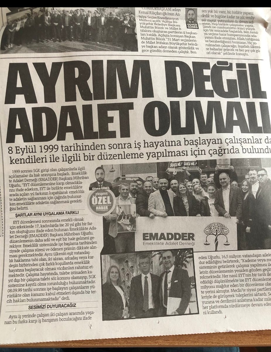 Ayrım değil adalet olmalı 
#2000LerinSabrıKalmadı