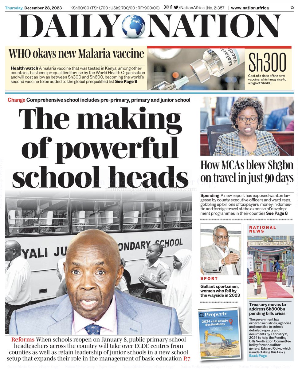 ntvkenya's tweet photo. When schools reopen on January 8, public primary school headteachers across the country will take over ECDE centres from counties as well as retain leadership of junior schools in a new school setup that expands their role in the management of basic education.

Read more: https://t.co/E9jMCORRbU