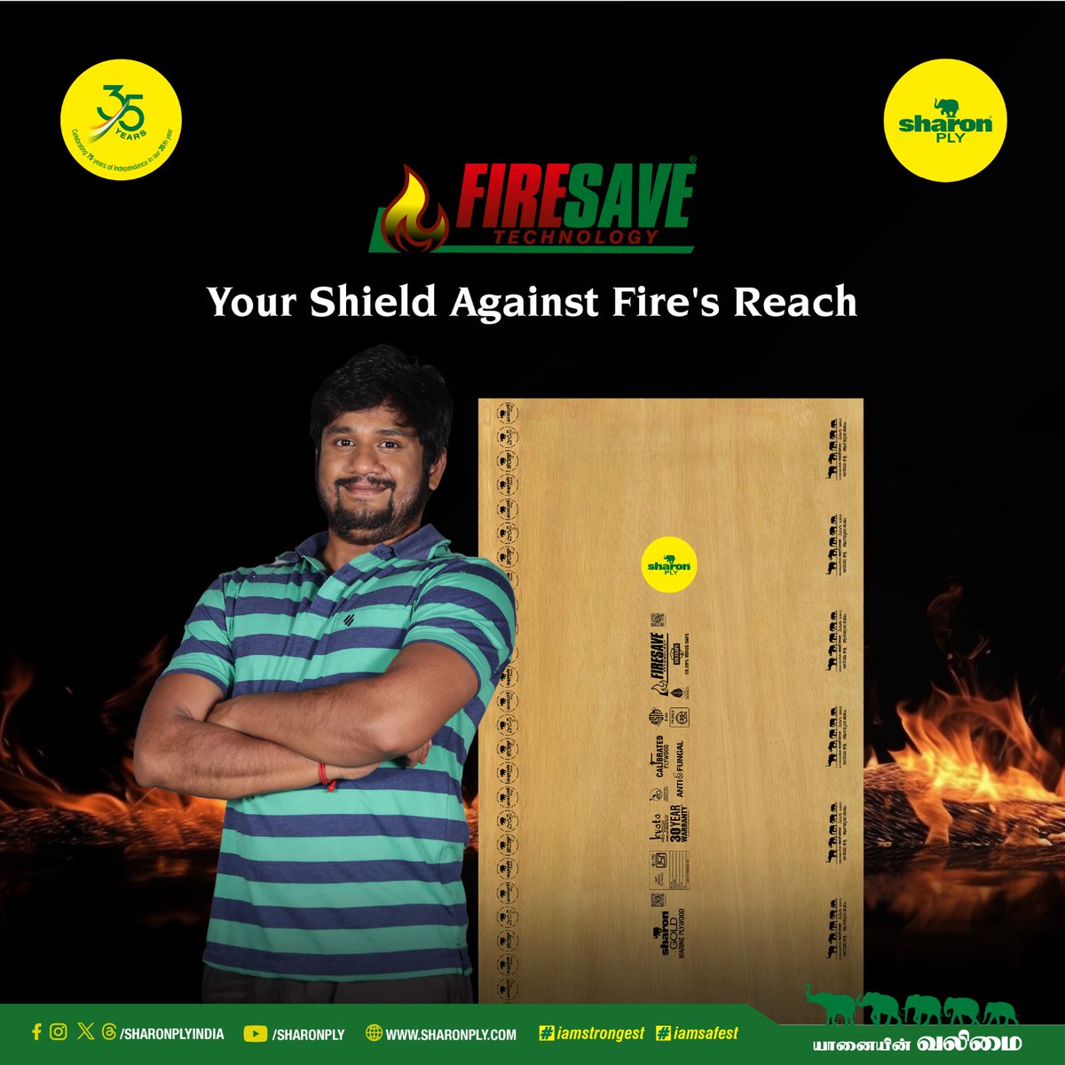 SharonPlyIndia's tweet photo. Empower your home with the strength of #FIRESAVE technology. In the case of a fire accident, our products having this certified technology act as a guardian, limiting fire spread and smoke generation. 

The FIRESAVE Technology sets a new standard in fire protection for your home. https://t.co/kCOrh1lXtM