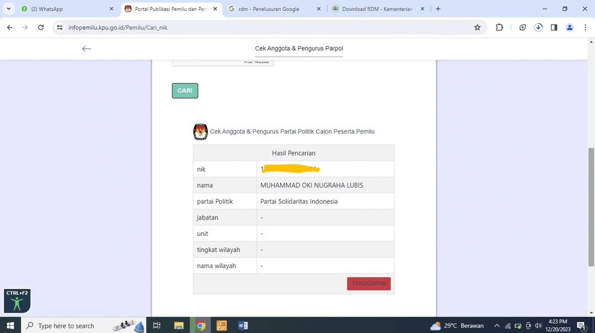 oki_maha's tweet photo. Aduh ada aja kelakuan parpol, saya dirugikan sekali karena nama saya dicatut sebagai anggota parpolnya, jadi saya gugur dalam seleksi kpps desa pematang tengah. Padahal sudah pakai surat pernyataan.

#psi #partaisolidaritasindonesia
#catutpartai #DesakAnis #PrabowoGibran2024 https://t.co/7V790aGqg2