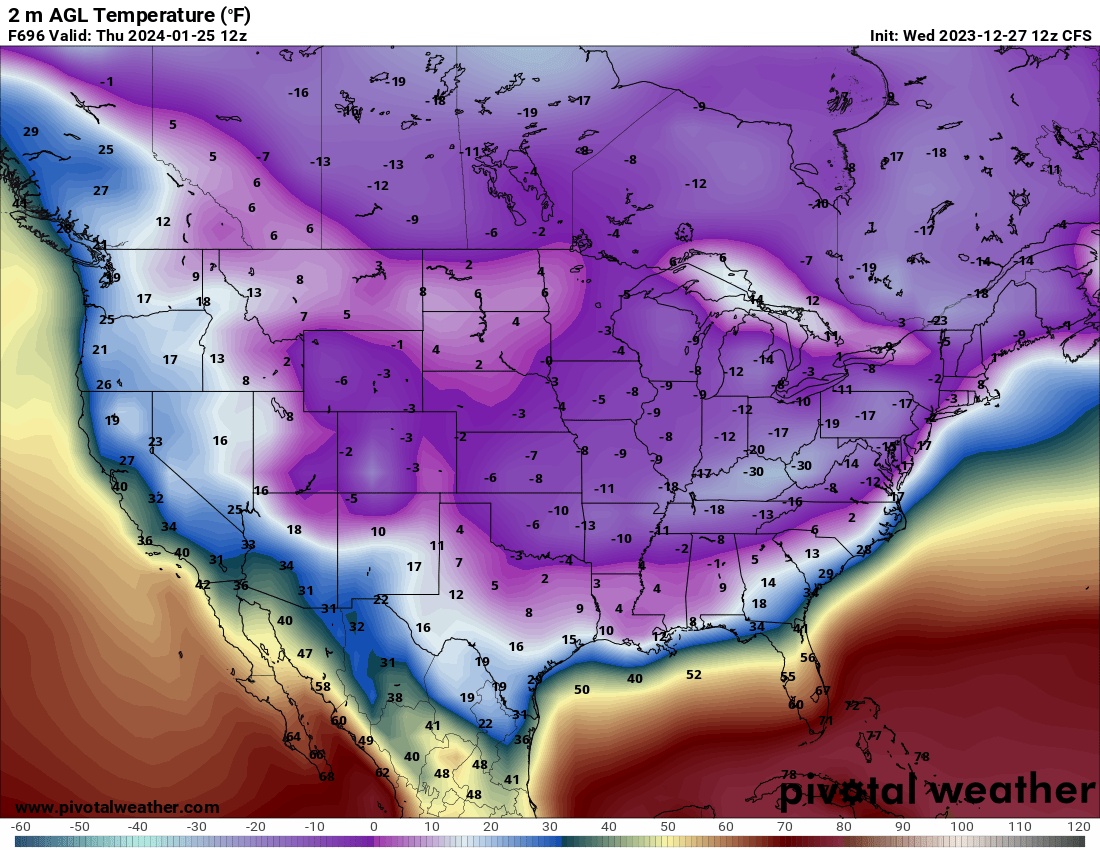 MeteoMark's tweet photo. If the CFS is correct, the "We're headed for another Ice Age" crowd can take a victory lap in January.
#wxtwitter #wxX #ClimateCrisis #ClimateEmergency https://t.co/Ou39ujmWav