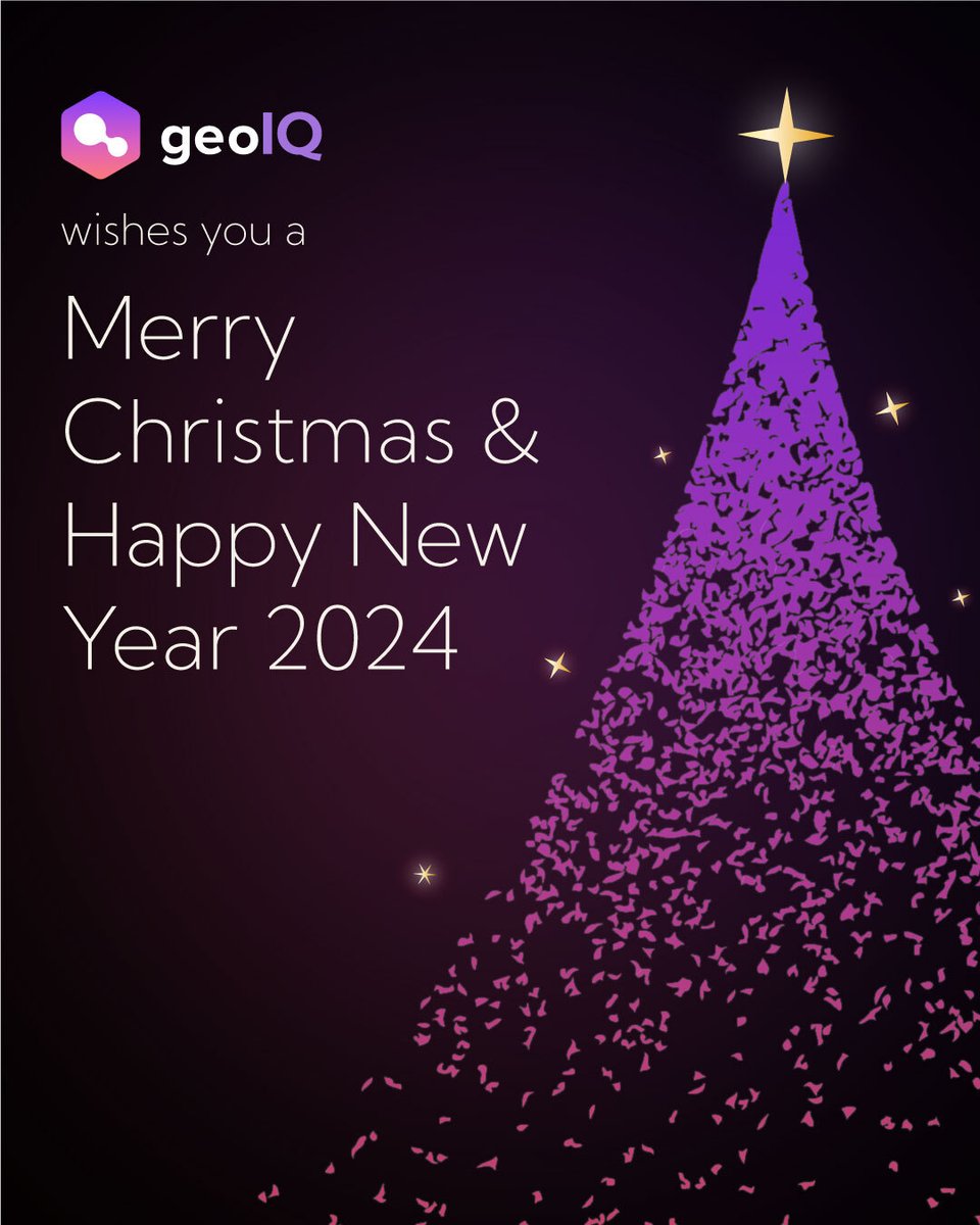 As the festive season unfolds, @GeoIQ extends heartfelt wishes for a Christmas filled with joy and the promise of a successful New Year. 🎉✨ May the spirit of the season usher in new ventures and opportunities for all. #aboutgeoiq #Christmas2023 #NewYearNewOpportunities