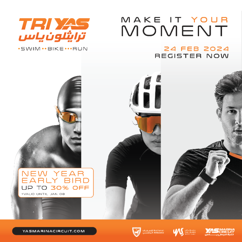 ymcofficial's tweet photo. ابدأوا استعداداتكم لتحدي الترايثلون المنتظر!🤩

🚨سجلوا الآن وانضموا الى النسخة الرابعة عشر من تحدي ترايثلون ياس واحصلوا على خصم حتى 30% مع عروض الحجز المبكر المتوفرة حتى 8 يناير 2024. 🏊🚴🏃

🗓 24 فبراير 2024

سجلوا الآن.

@NAmbulanceUAE @yasisland #TriYAS