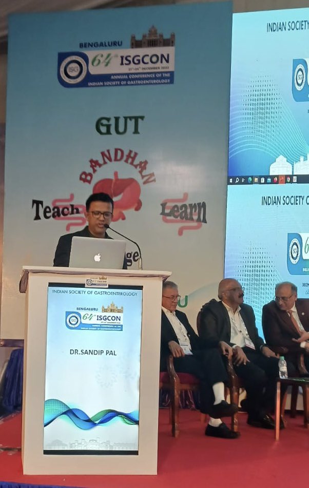 gecdm's tweet photo. ISGCON 2023….Glad to be invited for a lecture on Adverse Events associated with EUS and how to overcome and learn from them. Thanks to Dr Mathew Philip for the concept and the session had all the Doyens of Gastroenterology as experts….Dr N Reddy, Dr A Maydeo and Dr R Sud. https://t.co/Lp8o4xh97Y