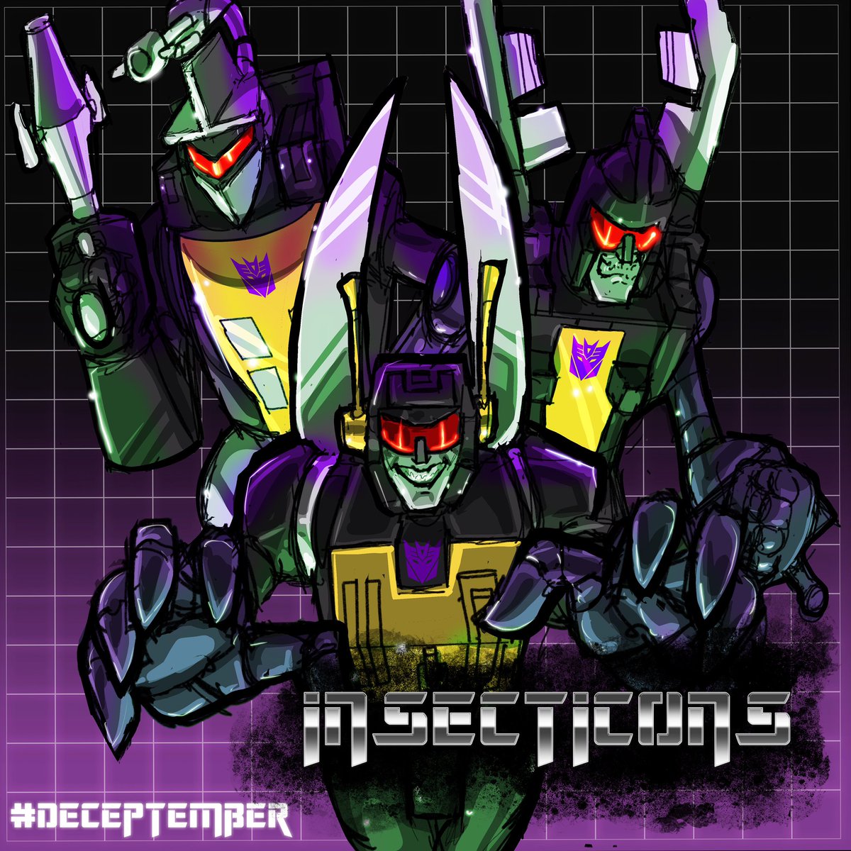 VanguardComic's tweet photo. The Insecticons are a group of insectoid troublemakers that Megatron trusts as far as he can throw Devastator. #deceptember #insecticons #transformers #decepticons https://t.co/ofVh6qTHjJ