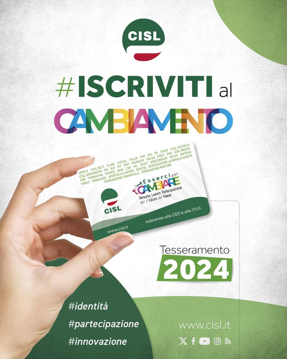 AlessandriaAsti's tweet image. 👍Campagna Tesseramento Cisl 2024 💪📣

#maisoli
#mesqueunsindacato