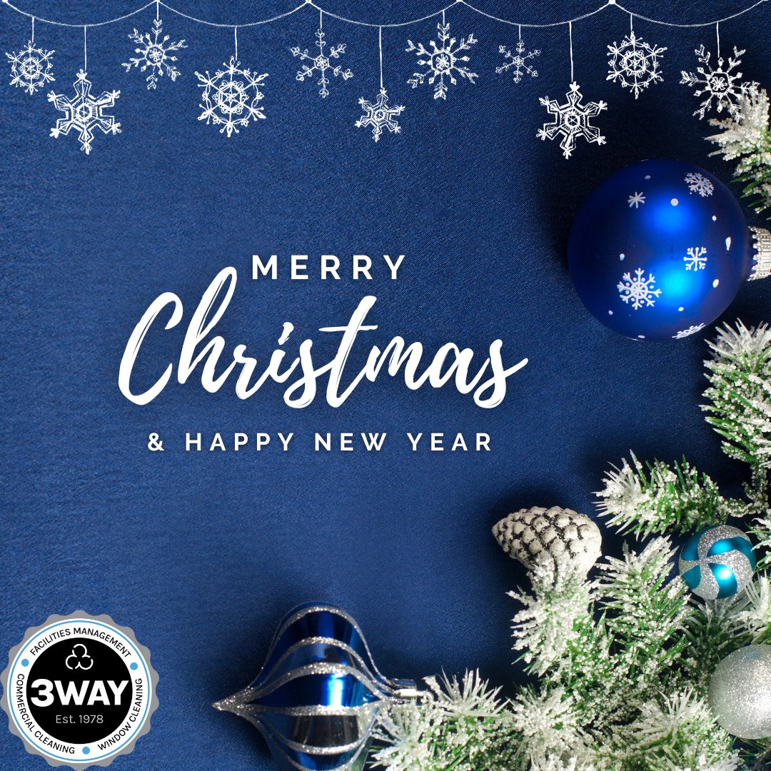 Wishing you a Merry Christmas and a Happy New Year from all of us at 3Way FM LLC! May your homes be filled with joy and sparkle in the coming year. 🎄✨ #happyholidays #cleanstart2024 #commercialcleaning