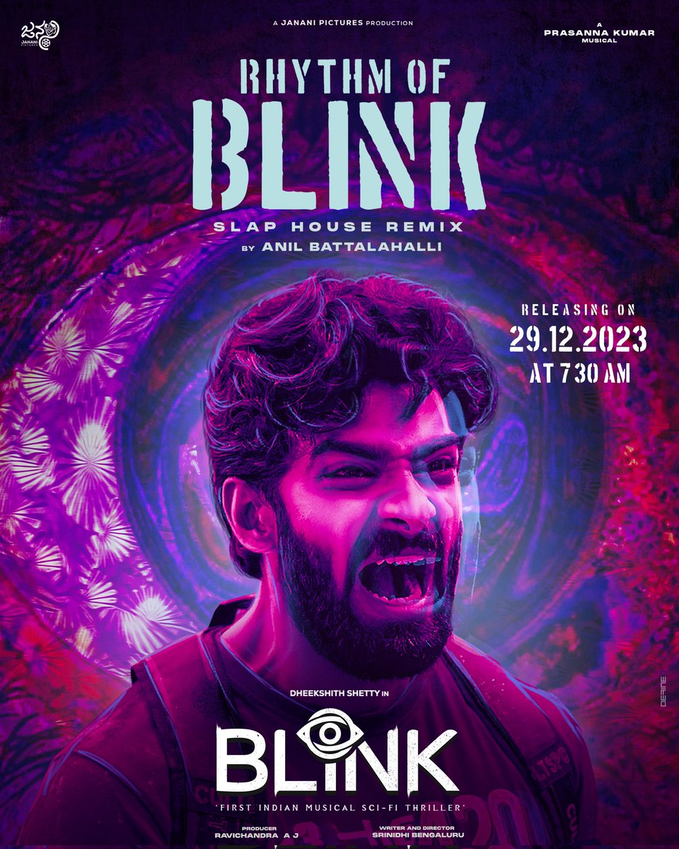 Groove into the New Year with the infectious beats of Blink's song in the Slap House remix by Anil Battalahalli. 
Let the rhythm guide you into a year-end celebration like never before! #SlapHouse
#blinkkannadamovie #pkmusical #chaithrajachar
#srinidhibengaluru
#dheekshithshetty