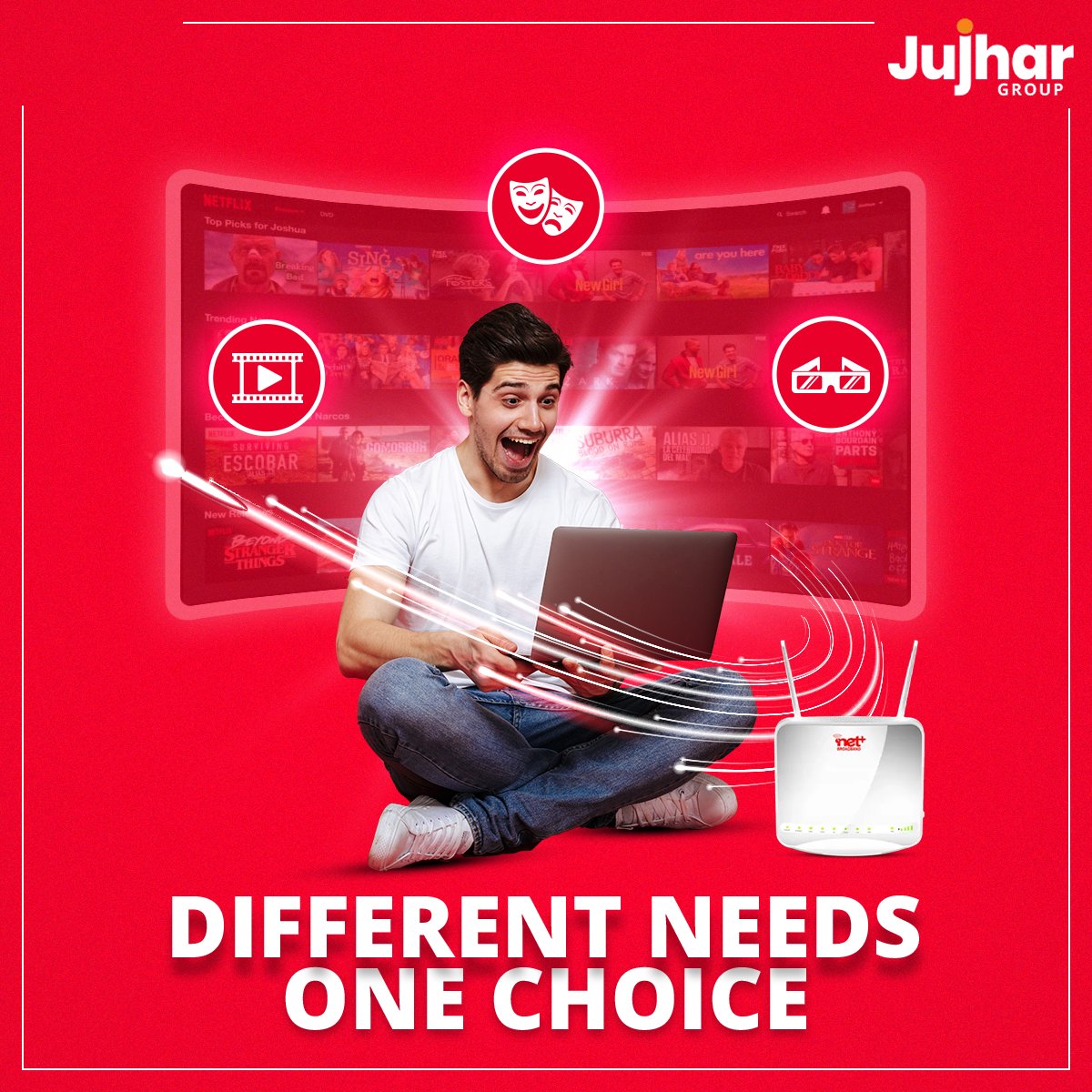 One choice for every need. Experience high-speed internet like never before with Netplus. Join the Netplus family and discover how it can cater to your unique broadband needs.

#netplus #HighSpeedInternet #streammovies #gaming #entertainment #movietime #Salaar #hollywoodmovie