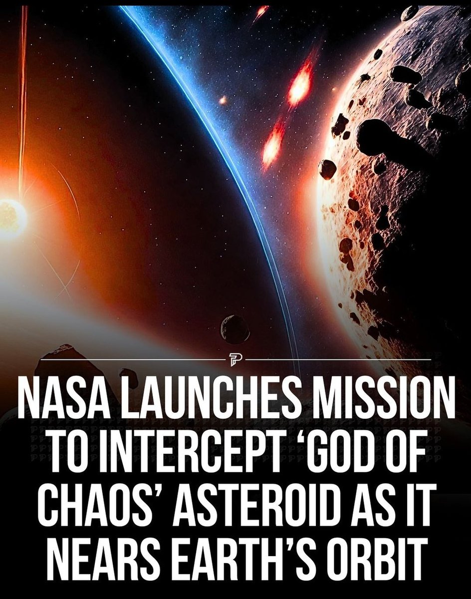 omniphysic's tweet photo. A #NASA spacecraft that recently returned from deep space has been relaunched for a mission to study the "God Of Chaos" asteroid as it begins to near Earth's orbit https://t.co/Lne9injA0E