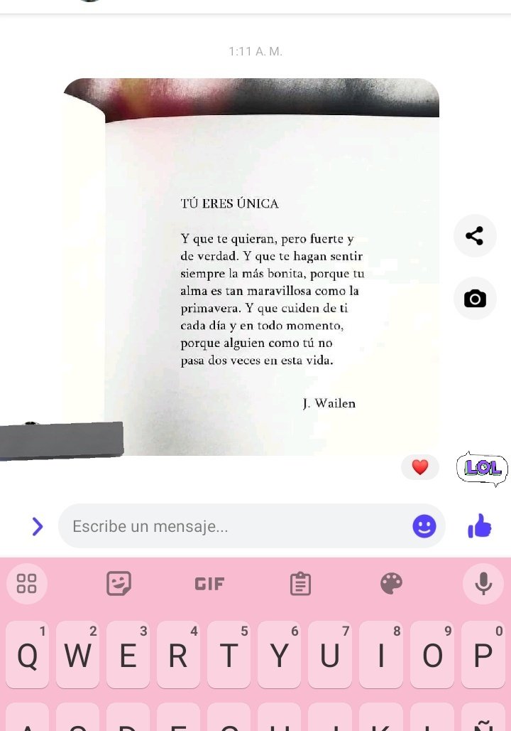 Literal tengo un random en fb que me manda siempre frases, AMIGO NO SE QUIEN SOS PERO GRACIAS POR LEVANTARME EL ÁNIMO JSJSJAJ