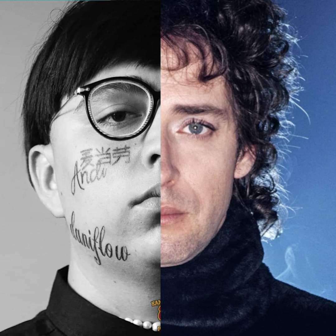 SodaStereo_Mx's tweet photo. Ante el reciente revuelo de la comparación de talentos entre Gustavo Cerati y Dani Flow, el reggaetonero mexicano confirma que está trabajando en una versión de "Persiana Americana", pero con su bizarra y pintoresca lírica. https://t.co/pv7son5WOj