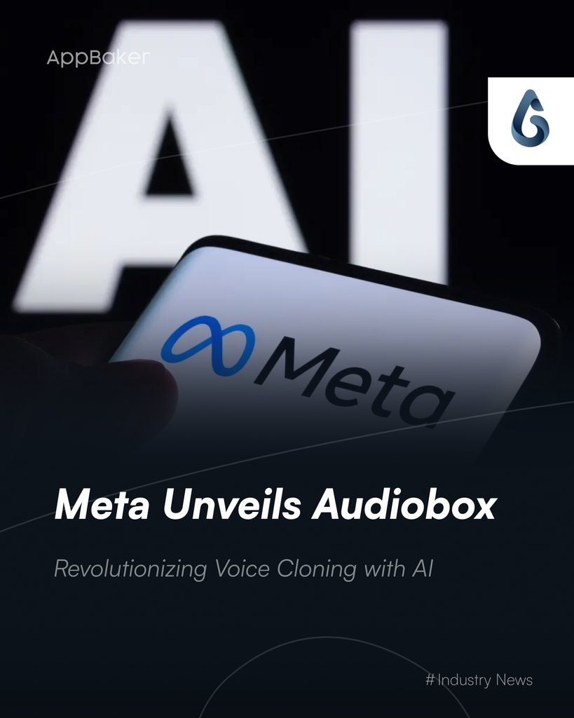 appbakerHQ's tweet image. Audiobox is a voice cloning tool using self-supervised learning to generate natural speech from text! Powered by 160k hours of data, it lets users replicate voices &amp;amp; ambient sounds through an innovative family of SSL models. 
Thoughts?🤖 #MetaInnovation #VoiceCloning #AudioboxAI