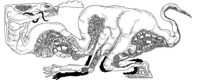 Some recent creatures-lineart only edition