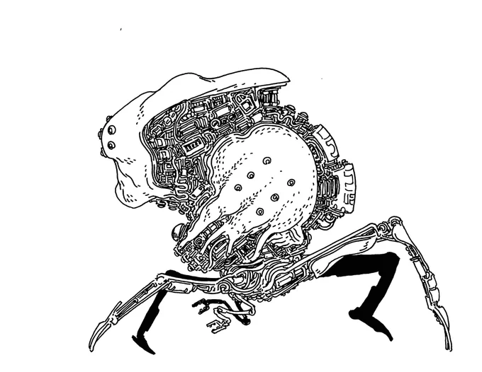 Some recent creatures-lineart only edition